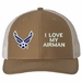 I Love My Airman U.S. Air Force Mesh Back Cap