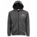 I Love My Coastie Men's 100% Polyester Heather Grey USA Full-Zip Hoodie