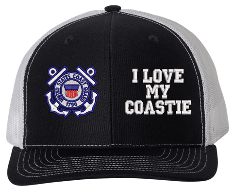 I Love My Coastie U.S. Coast Guard Mesh Back Cap