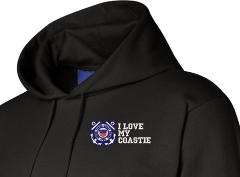 I Love My Coastie U.S. Coast Guard Hoodie