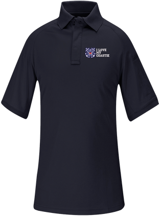 I Love My Coastie U.S. Coast Guard Propper Snag Free Polo