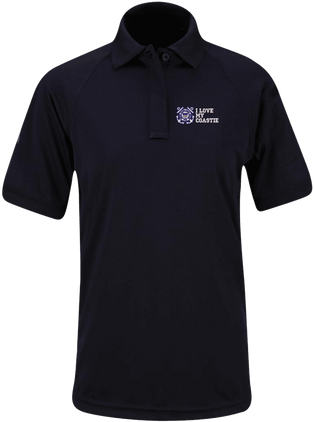 I Love My Coastie U.S. Coast Guard Propper Womens Snag Free Polo