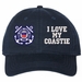 I Love My Coastie U.S. Coast Guard Unstructured Dad Cap
