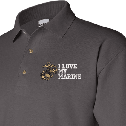 I Love My Marine U.S. Marine Corps Polo