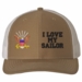 I Love My Sailor U.S. Navy Mesh Back Cap