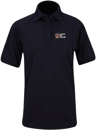 I Love My Sailor U.S. Navy Propper Womens Snag Free Polo