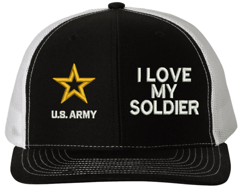 I Love My Soldier U.S. Army Mesh Back Cap