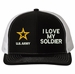 I Love My Soldier U.S. Army Mesh Back Cap