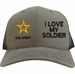 I Love My Soldier U.S. Army Mesh Back Cap