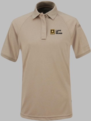 I Love My Soldier U.S. Army Propper Womens Snag Free Polo