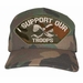 'I Support Our Troops' Woodland Camo Ball Cap