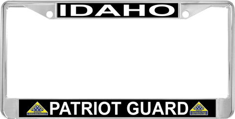 Idaho Patriot Guard Automobile License Plate Frame