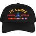 III Corps Afghanistan Veteran Embroidered Cap with Ribbons