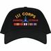 III Corps Afghanistan Veteran Embroidered Cap with Ribbons