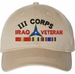 III Corps Iraq Veteran with Ribbons Unstructured Dad Cap