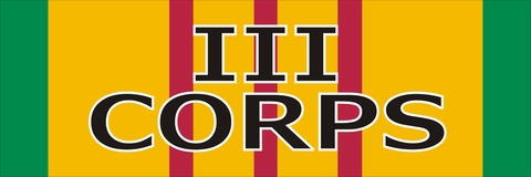 III Corps Vietnam Decal Sticker