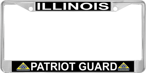 Illinois Patriot Guard Automobile License Plate Frame