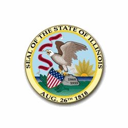 Illinois  State Seal Vinyl Transfer Decal