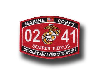 Imagery Interpretation Specialist Marine Corps MOS 0241 USMC 5" Military Patch