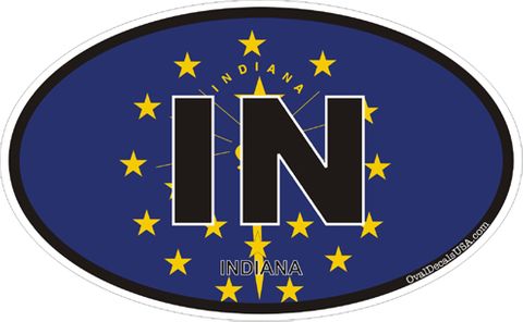 Indiana Decal Sticker