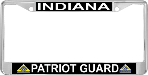 Indiana Patriot Guard Automobile License Plate Frame