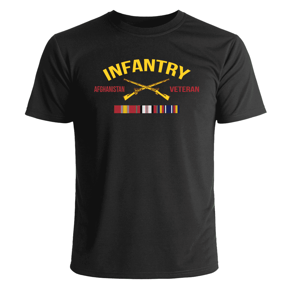 Army Infantry T-shirt 11 Bravo Iraq Afghan War Combat Veteran Skull Follow Me! E