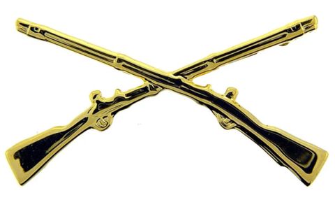 Infantry Crossed Rifles 1 3/8"