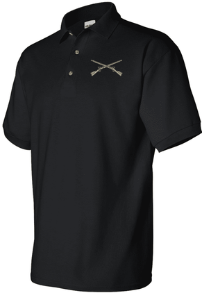 Infantry Insignia Embroidered Polo Shirt