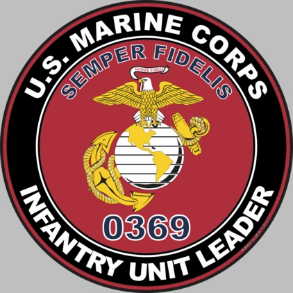 U.S.M.C. MOS 0369 Infantry Unit Leader Decal