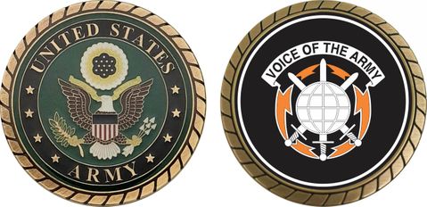 U.S. Army Info System Command Unit Crest Challenge Coin