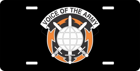 Info System Command Unit Crest License Plate