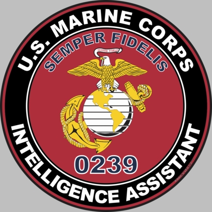 U.S.M.C. MOS 0239 Intelligence Assistant Decal