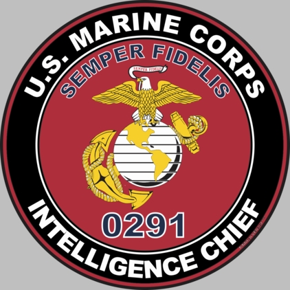 U.S.M.C. MOS 0291 Intelligence Chief Decal