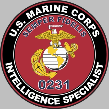 U.S.M.C. MOS 0231 Intelligence Specialist Decal