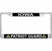 Iowa Patriot Guard Automobile License Plate Frame