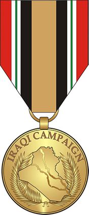 Iraq Campaign Medal Decal Sticker
