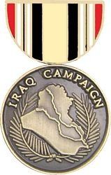 Iraq Campaign Pin (1-1/8" Inch)