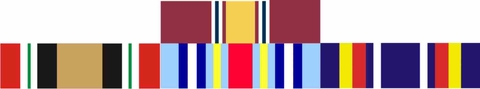 Iraq Service Ribbon Stack Decal