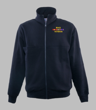 Iraq Veteran Game Sportswear Firefighter's Full Zip Turtleneck