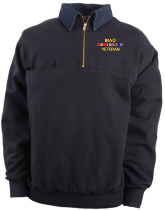 Iraq Veteran Game Sportswear Firefighter's Quarter-Zip Work Shirt
