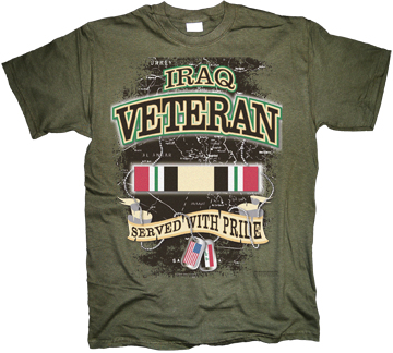 Iraq Veteran Served with Pride T Shirt
