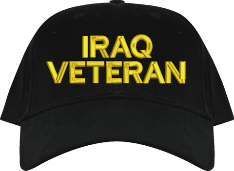 Iraq Veteran Text Only USA Cap