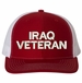 Iraq Veteran Text Only USA Mesh-Back Cap