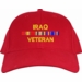 Iraq Veteran War Conflict 3-Ribbon Stack Made In USA Cap