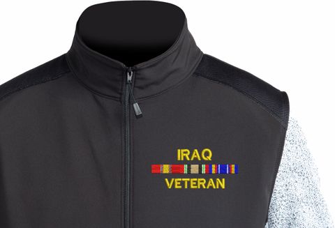 Iraq Veteran with Service Ribbons Thermal Windstop Vest