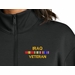 Iraq Veteran with Service Ribbons Women's Soft Spacer Quarter-Zip