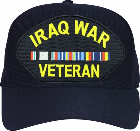 Iraq War Veteran With 3 Ribbons Ball Cap