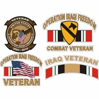 Iraqi Freedom Stickers  Decals Thumbnail Illustration