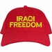 Iraqi Freedom Text Only USA Cap