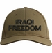 Iraqi Freedom Text Only USA Cap